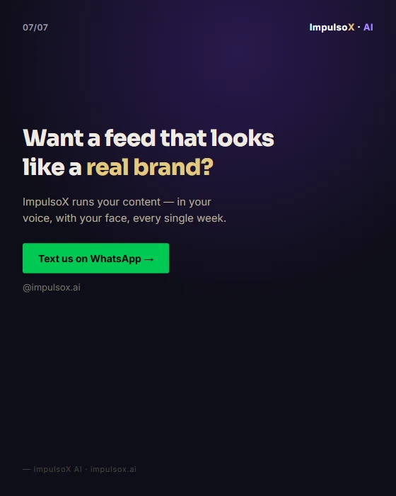 Final slide: want an Instagram that looks like a real company?